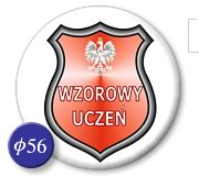 Odznaka Wzorowy Ucze�, �rednica 56 mm