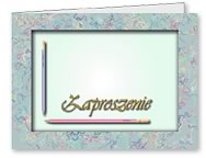 Zaproszenie. Po z�o�eniu format A6 (105 x 148 mm) 