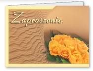 Zaproszenie. Po z�o�eniu format A6 (105 x 148 mm) 