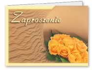 Zaproszenie. Po z�o�eniu format A6 (105 x 148 mm) 